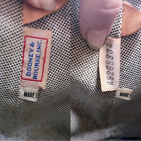 Dooney & Bourke • Domed Satchel purse bag Burning Red initials canvas wristlet - Picture 13 of 16